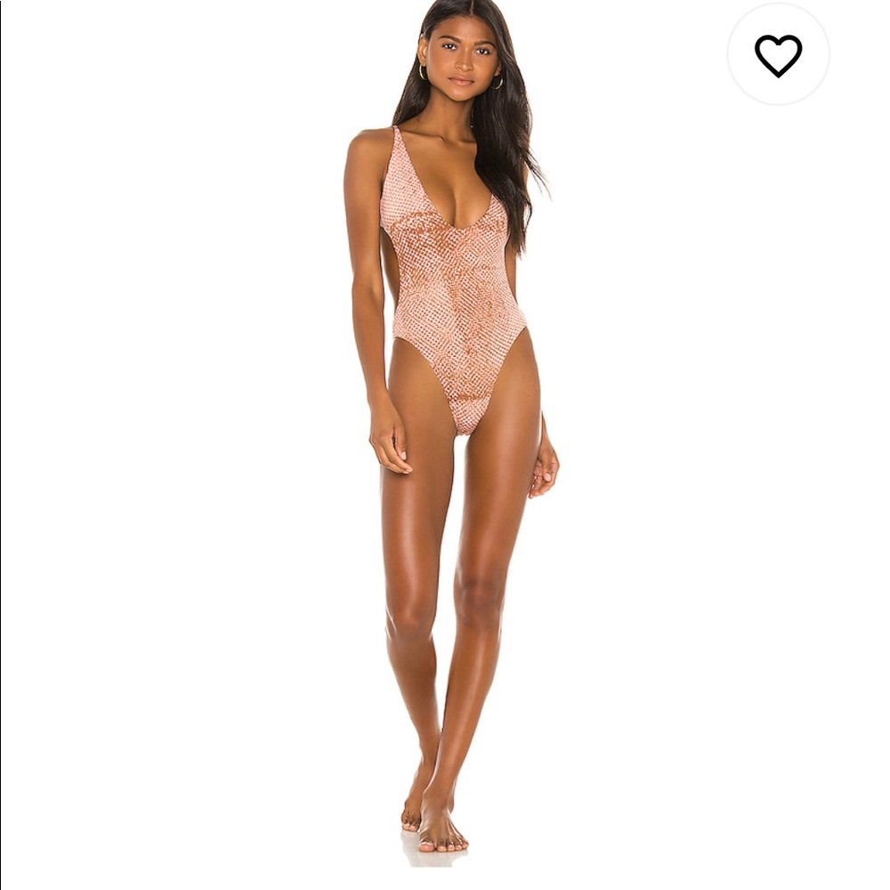 One piece snakeskin bathing suit